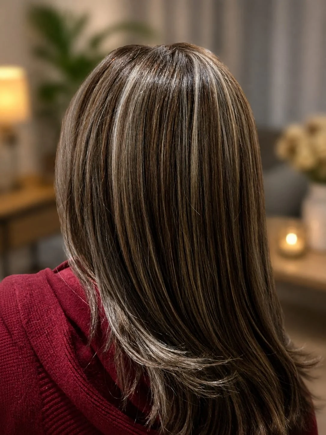 Cabello con acabado y color compartido por Melissa